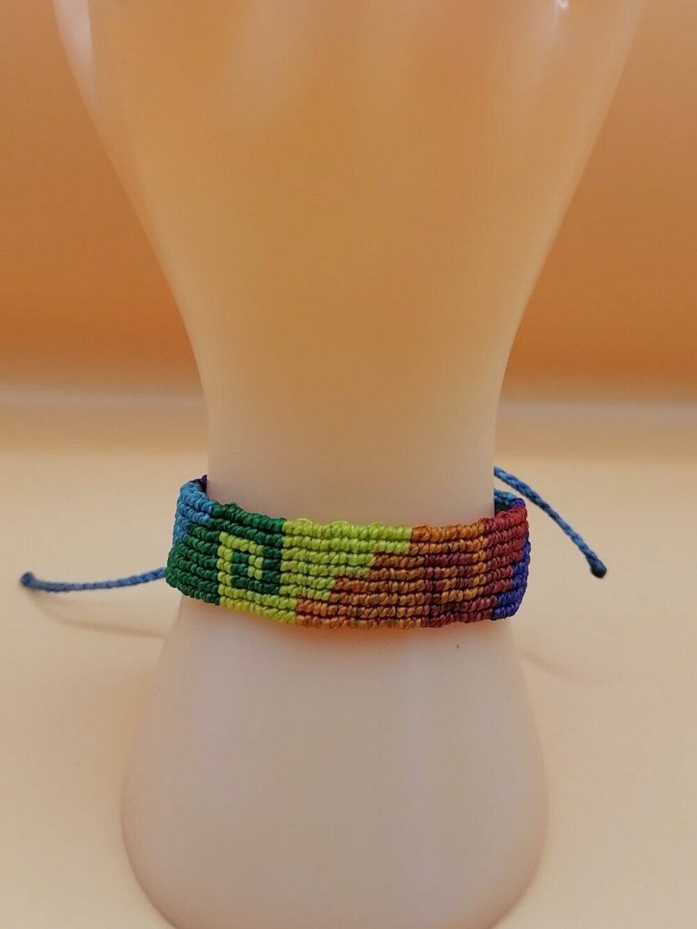 Gay Pride Flag Bracelet Love Friendship Handwoven Lesbian LGBT Rainbow